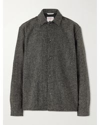 A Kind Of Guise - Cullu Checked Brushed Wool-Tweed Overshirt - Lyst