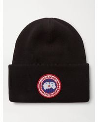 Canada Goose - Logo-Appliquéd Merino Wool Beanie - Lyst