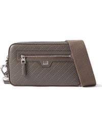 Dunhill - Contour West End Embossed Leather Messenger Bag - Lyst