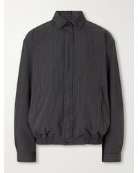 Comme des Garçons - Crinkled Striped Herringbone Jacket - Lyst