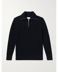 S.N.S. Herning - Fender Iii Ribbed Wool Half-zip Sweater - Lyst