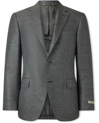 Canali - Slim-Fit Wool, Silk And Linen-Blend Twill Blazer - Lyst