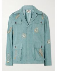 Kartik Research - Safari Embroidered Cotton Jacket - Lyst