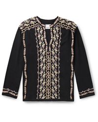 Isabel Marant - Cikariah Embroidered Cotton-gauze Shirt - Lyst