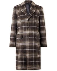 Saturdays NYC - Morgan Checked Brushed Wool-blend Coat - Lyst