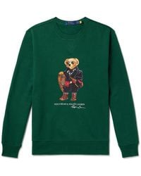 Polo Ralph Lauren - Logo-Print Cotton-Blend Jersey Sweatshirt - Lyst