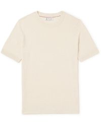 Brunello Cucinelli - Linen And Cotton-blend Jersey T-shirt - Lyst