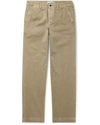 Outerknown Fort Garment-dyed Organic Cotton-twill Chinos - Green