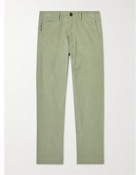 Richard James Straight-leg Cotton-needlecord Trousers - Green