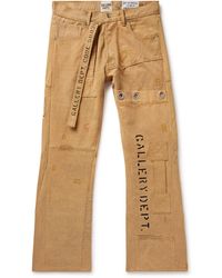 GALLERY DEPT. - Straight-leg Embellished Printed Cotton-canvas Cargo Trousers - Lyst