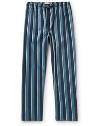 Derek Rose - Royal 221 Straight-leg Striped Cotton-satin Pyjama Trousers - Lyst