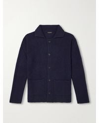 Rubinacci - Waffle-Knit Cashmere Cardigan - Lyst