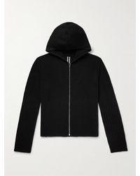 Rick Owens - Las Palmas Ribbed Cashmere Zip-Up Hoodie - Lyst