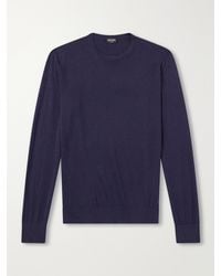 ZEGNA - Cashmere And Silk-blend Sweater - Lyst