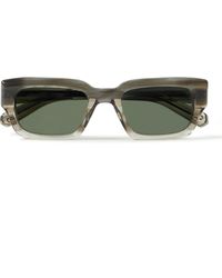 Mr. Leight - Maverick S Rectangular-frame Acetate And Gunmetal-tone Sunglasses - Lyst