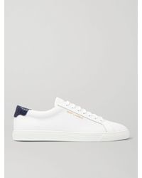 saint laurent andy perforated leather sneakers