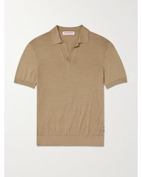 Orlebar Brown - Horton Slim-Fit Mulberry Silk And Organic Cotton-Blend Polo Shirt - Lyst