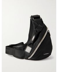 Givenchy - G-Zip Triangle Gürteltasche aus Shell mit Lederbesatz - Lyst