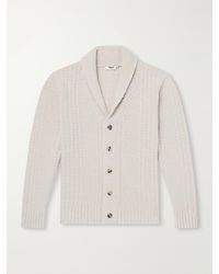 Altea - Shawl-Collar Wool And Cashmere-Blend Cardigan - Lyst