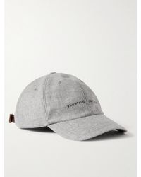Brunello Cucinelli - Logo-Embroidered Cashmere And Silk-Blend Baseball Cap - Lyst