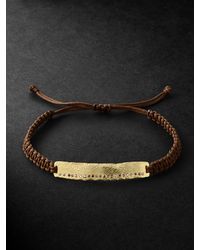 Elhanati - Mezuzah Armband aus Kordel mit Detail aus Gold und Diamanten - Lyst