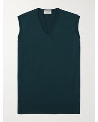 John Smedley - Hadfield Slim-Fit Merino Wool Sweater Vest - Lyst