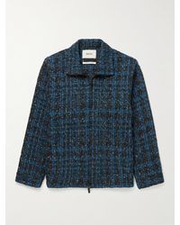 Kestin Bernat Wool-blend Tweed Jacket - Blue