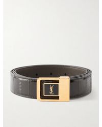 Saint Laurent - 3cm Eel Leather Belt - Lyst