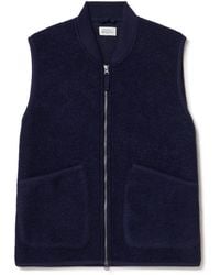 Hartford - Boiled Wool-Blend Gilet - Lyst