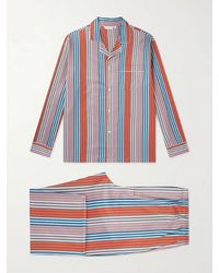 Derek Rose - Wellington 61 Striped Cotton Pyjama Set - Lyst