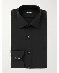 Tom Ford - Camicia slim-fit in popeline di cotone - Lyst