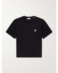 NN07 - Jett 30026 Logo-embroidered Organic Cotton-jersey T-shirt - Lyst