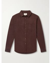 Portuguese Flannel - Teca Brushed Cotton-Twill Shirt - Lyst