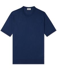 John Smedley - Kempton Slim-fit Sea Island Cotton T-shirt - Lyst