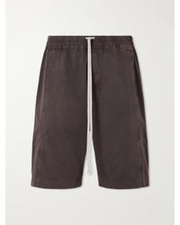 Rick Owens - Pusher Straight-Leg Cotton-Twill Shorts - Lyst