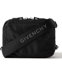Givenchy - Pandora Small Leather-trimmed Nylon Messenger Bag - Lyst