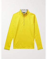 Kjus Feel Slim-fit Stretch-jersey Half-zip Ski Mid-layer - Yellow