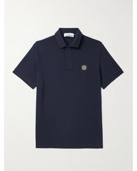Stone Island - Slim Fit Polo Shirt With Logo Patch - Lyst