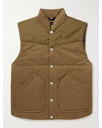 Rag & Bone Quilted Cotton-blend Shell Gilet - Brown