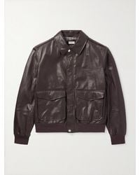 Brunello Cucinelli - Leather Blouson - Lyst
