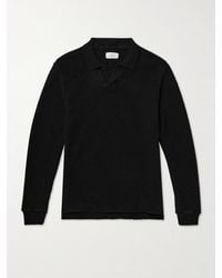 MR P. - Honeycomb-Knit Cotton Polo Shirt - Lyst