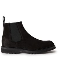 George Cleverley - Jason Ii Waxed-suede Chelsea Boots - Lyst