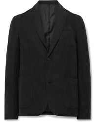 Officine Generale - Nehemiah Garment-Dyed Lyocell, Linen And Cotton-Blend Twill Suit Jacket - Lyst