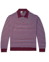 Loewe - Paula's Ibiza Striped Cotton-Blend Polo Shirt - Lyst