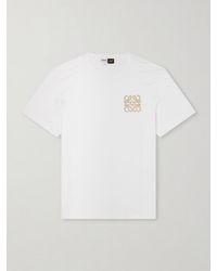 Loewe - Paula's Ibiza Logo-Embroidered Cotton T-Shirt - Lyst