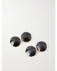 Tom Ford - 18Kt Onyx Round Cufflinks - Lyst