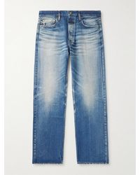 Fear Of God - Jeans A Gamba Dritta Con Logo Applicato - Lyst