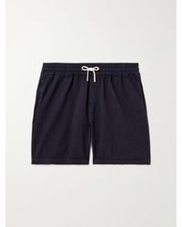 Portuguese Flannel - Atlantico Straight-Leg Cotton-Seersucker Drawstring Shorts - Lyst