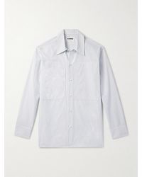 Jil Sander - Tuesday Striped Cotton-poplin Shirt - Lyst