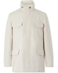 Loro Piana - Traveler Rain System® Cotton And Linen-blend Field Jacket - Lyst